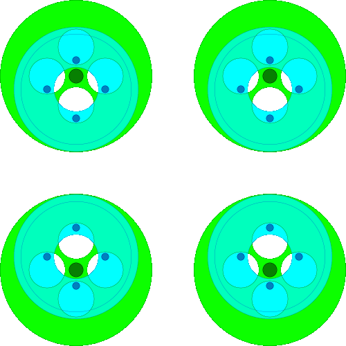 animierter Fluidroller-Unterwasser-Schiffsantrieb