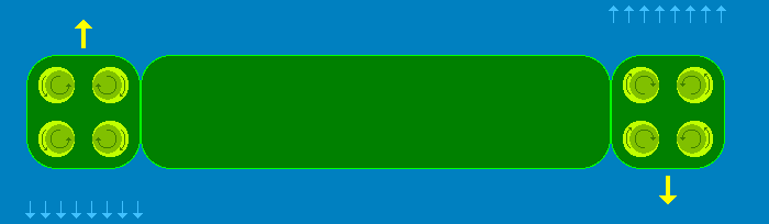 Schubverband drehend