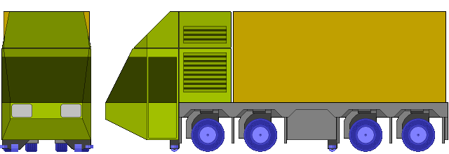 Truck auf O-Bahn